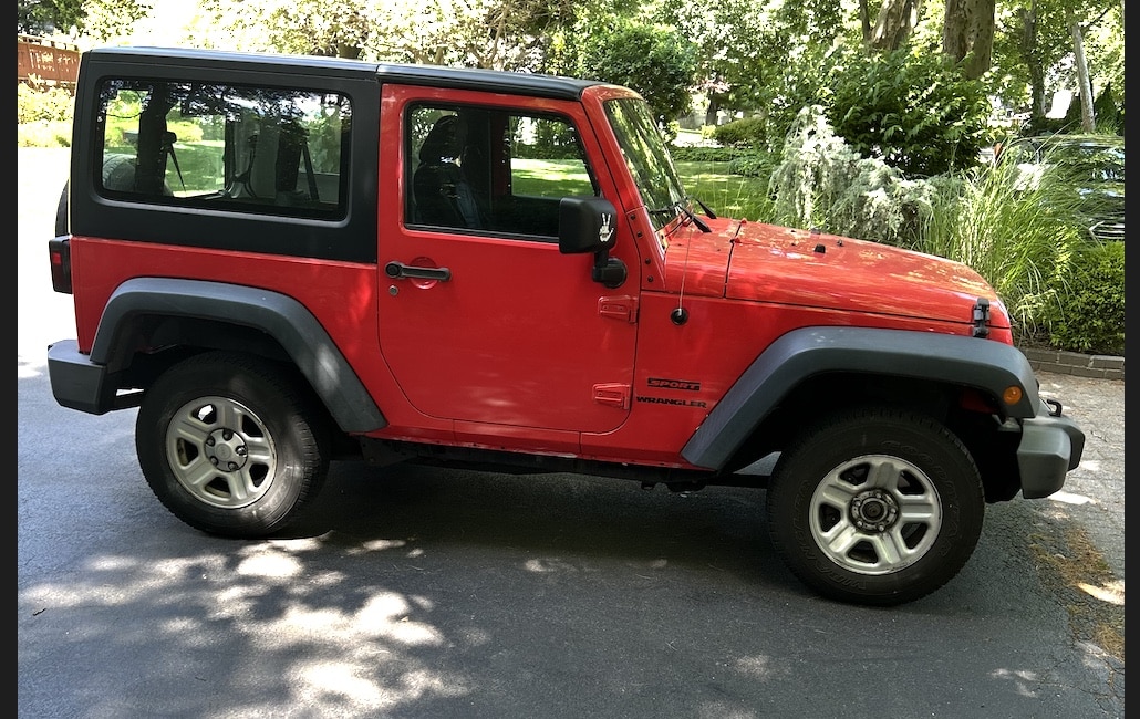 2013 Red Jeep Wrangler Sport